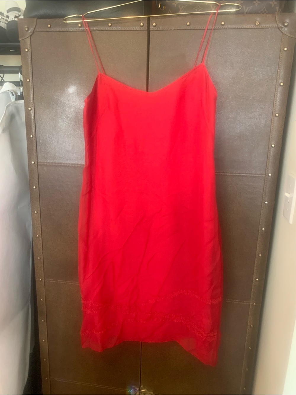 Red Lace-Trim Slip Dress - Women Intimates & Sleepwear